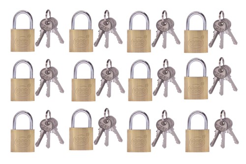 Vorhängeschlösser 12er pack - vorhängeschlösser,