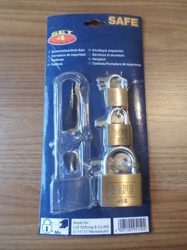 Vorhängeschlösser safe neu - 3,